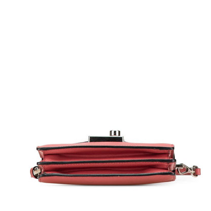 Prada Mini 2-Way Shoulder Bag Pink Saffiano Leather