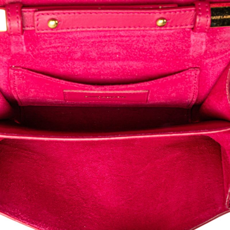 Saint Laurent Classic Yline Satchel Small Chain Crossbody Shoulder Bag Pink