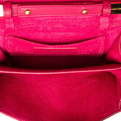 Saint Laurent Classic Yline Satchel Small Chain Crossbody Shoulder Bag Pink