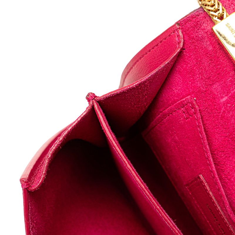 Saint Laurent Classic Yline Satchel Small Chain Crossbody Shoulder Bag Pink