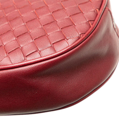 Bottega Veneta Intrecciato Waist Bag Wine Red Gold Leather