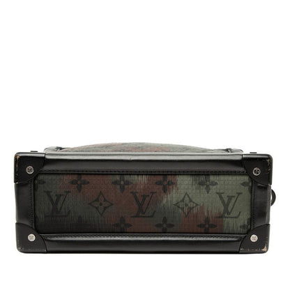 Louis Vuitton Monogram Camouflage Soft Trunk Shoulder Bag Khaki Black Nylon