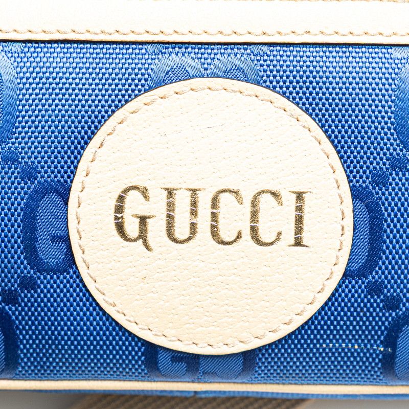 Gucci GG Nylon Off the Grid Belt Bag Gray Beige