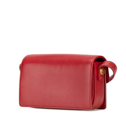 Saint Laurent Classic Lou Crossbody Mini Shoulder Bag Red Leather