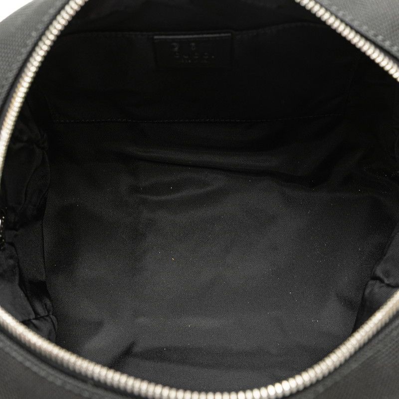 Gucci Sherry Line Clutch Black Leather Nylon