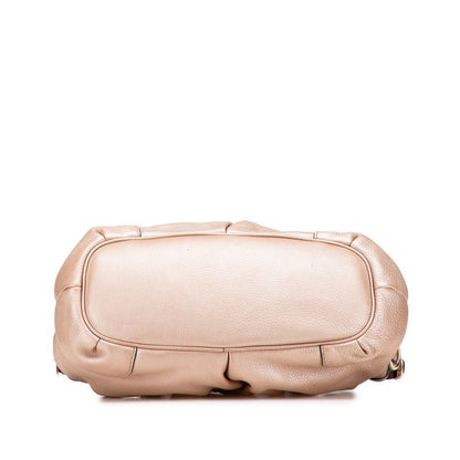 Gucci Ski 2-Way Shoulder Bag Pink Leather