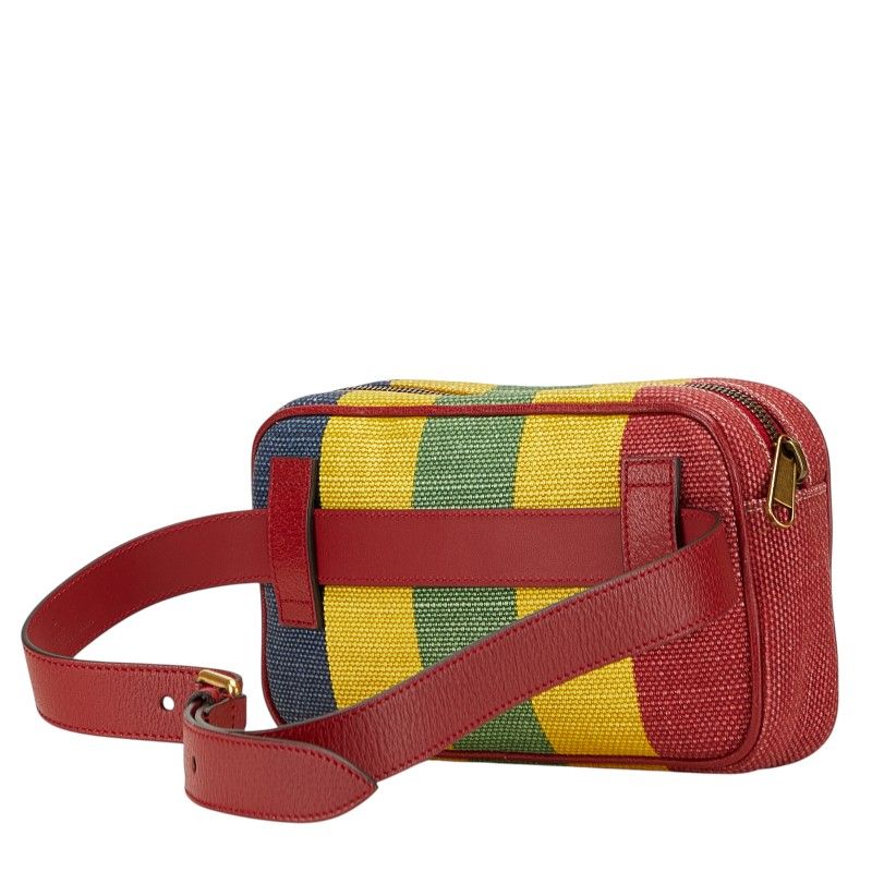 Gucci Viadera Belt Bag Multicolor Canvas Leather