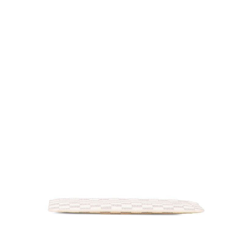Louis Vuitton Damier Azur Neverfull Pouch White Leather