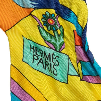 Hermes Twilly la Source de Pegase Scarf Multicolor Silk