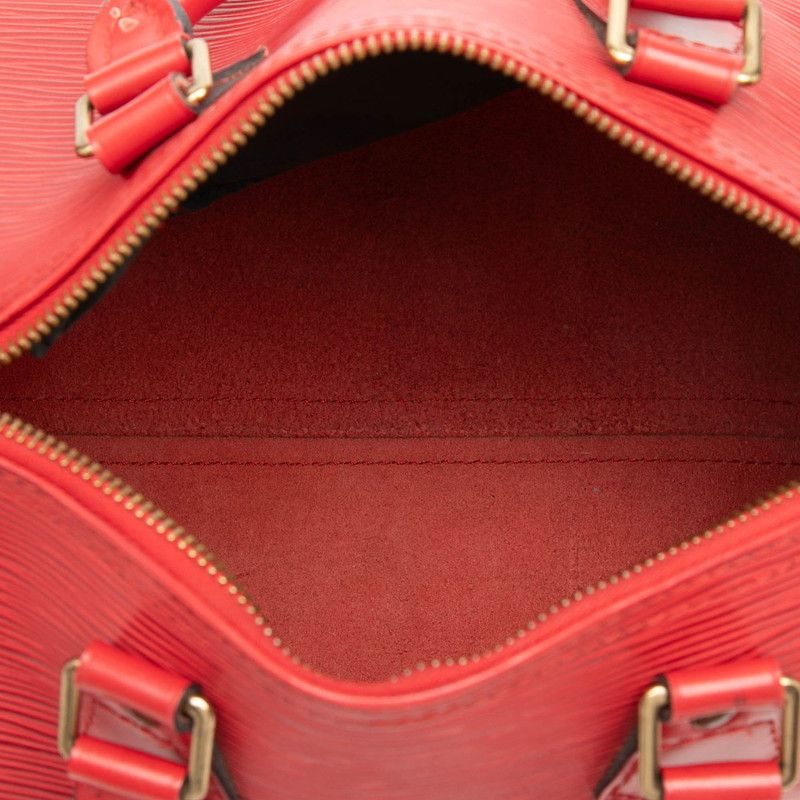 Louis Vuitton Epi Speedy 25 Mini Boston Bag Castilian Red Leather