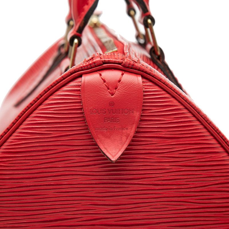 Louis Vuitton Epi Speedy 25 Mini Boston Bag Castilian Red Leather