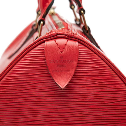 Louis Vuitton Epi Speedy 25 Mini Boston Bag Castilian Red Leather