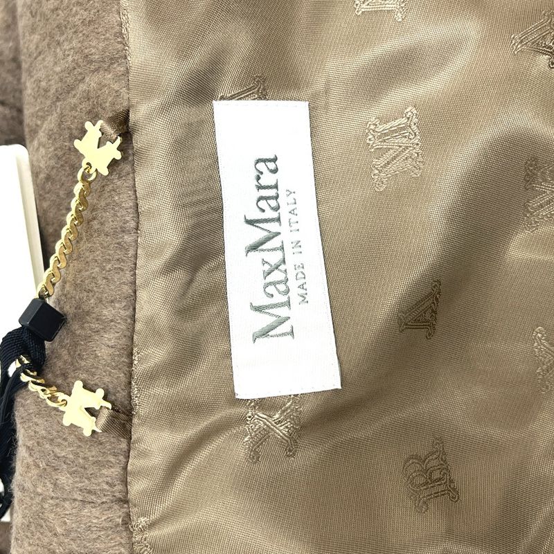 Max Mara Poncho Petalo Teddy Bear Alpaca Brown Cape