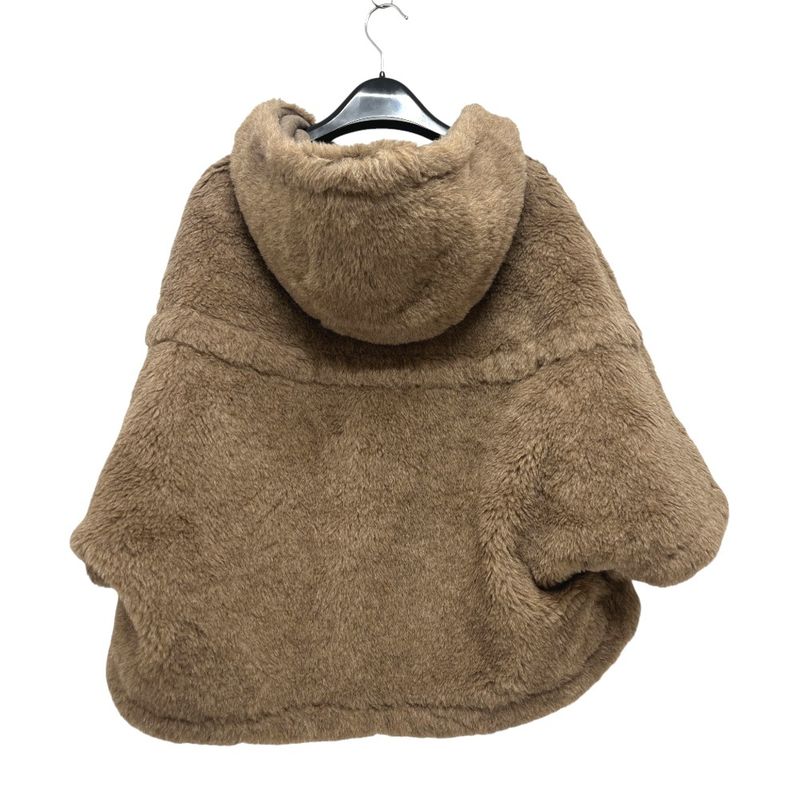 Max Mara Poncho Petalo Teddy Bear Alpaca Brown Cape