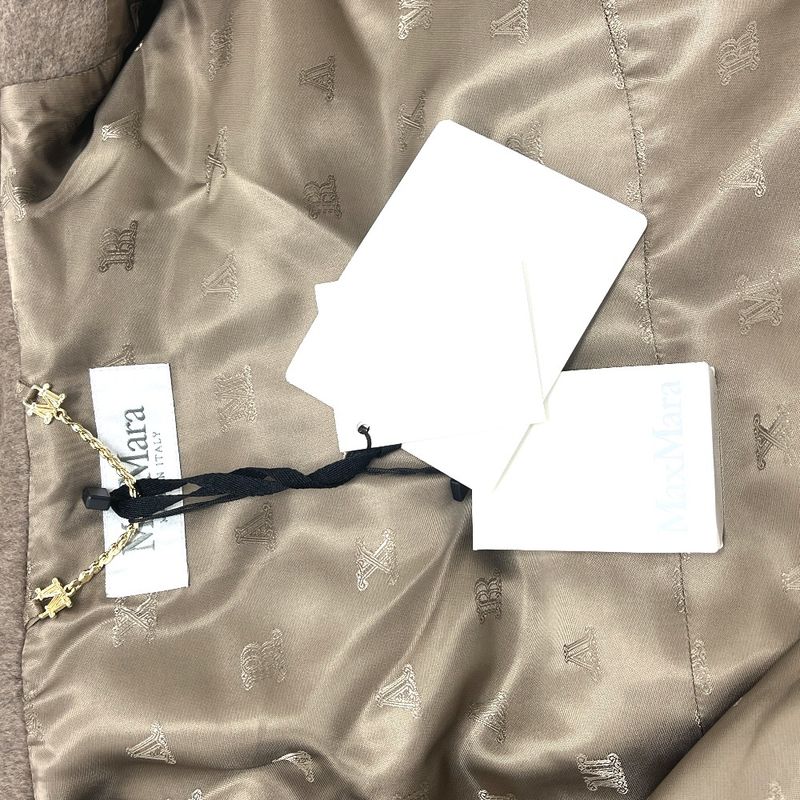 Max Mara Poncho Petalo Teddy Bear Alpaca Brown Cape