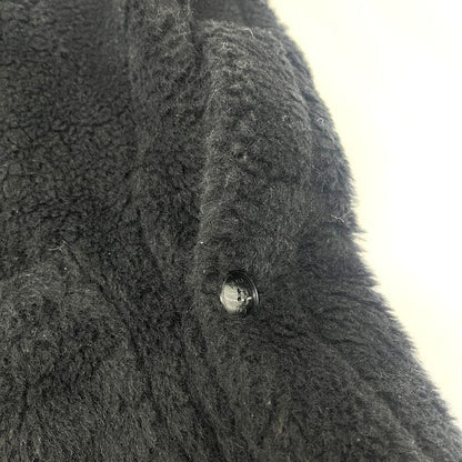 Max Mara Poncho Teddy Bear Alpaca Black Cape