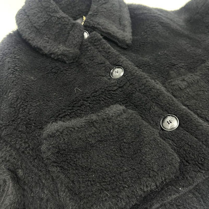 Max Mara Poncho Teddy Bear Alpaca Black Cape