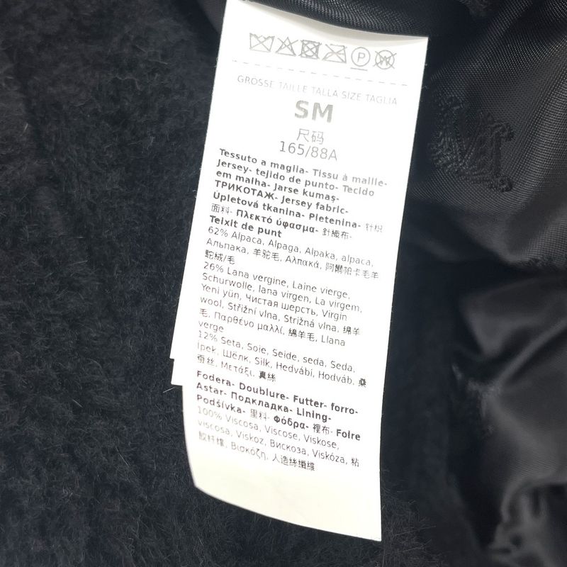 Max Mara Poncho Teddy Bear Alpaca Black Cape