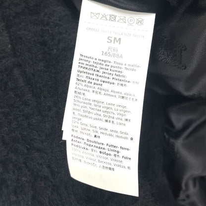 Max Mara Poncho Teddy Bear Alpaca Black Cape