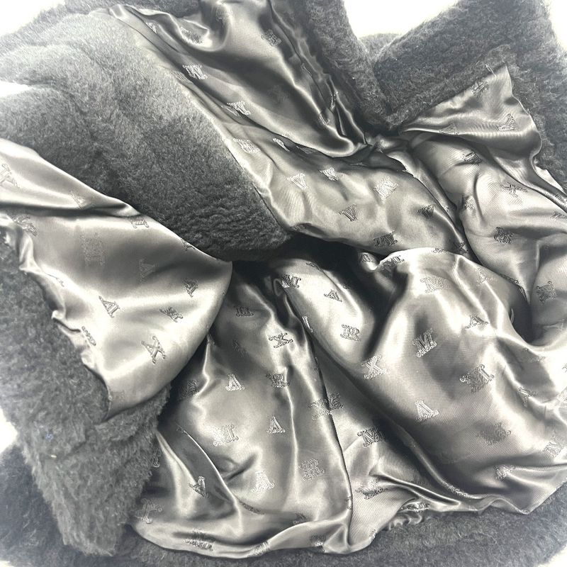 Max Mara Poncho Teddy Bear Alpaca Black Cape
