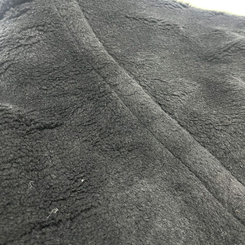 Max Mara Poncho Teddy Bear Alpaca Black Cape