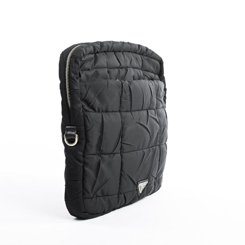 Prada Clutch Quilted Silver