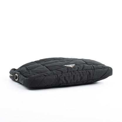 Prada Clutch Quilted Silver