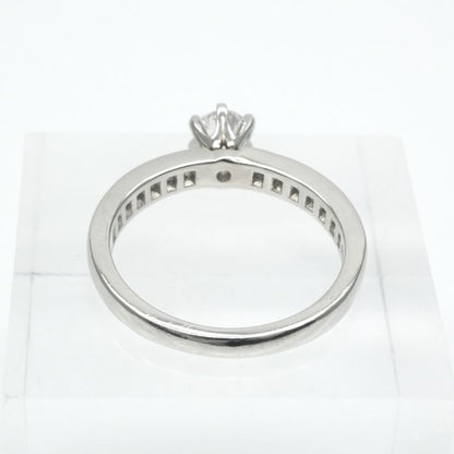 Tiffany & Co Engagement Ring Channel Set Diamond Band Platinum Half Circle