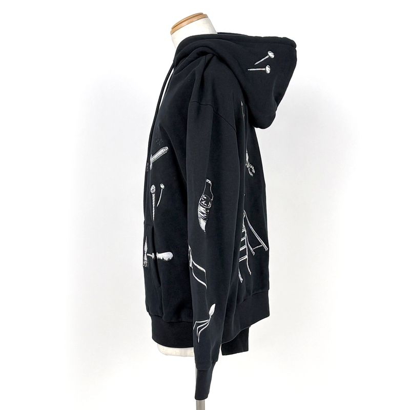 Louis Vuitton Multi Tree Embroidery Hoodie Pullover Logo Brushed Top Cotton