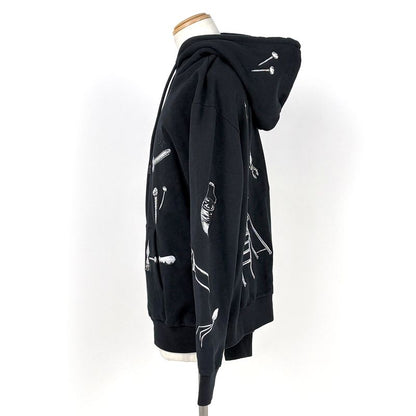 Louis Vuitton Multi Tree Embroidery Hoodie Pullover Logo Brushed Top Cotton