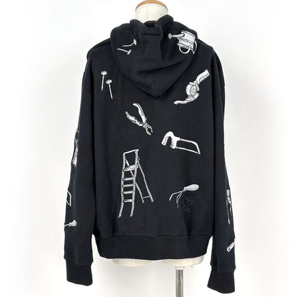 Louis Vuitton Multi Tree Embroidery Hoodie Pullover Logo Brushed Top Cotton
