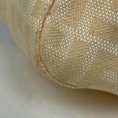 Fendi Zucca Pattern Shoulder Bag Mamma Bucket Canvas Beige