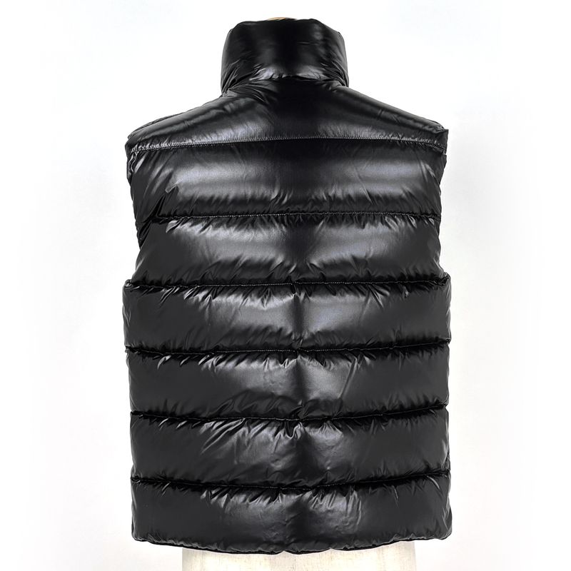 Moncler Tib Gilet Down Vest Double Zip Black
