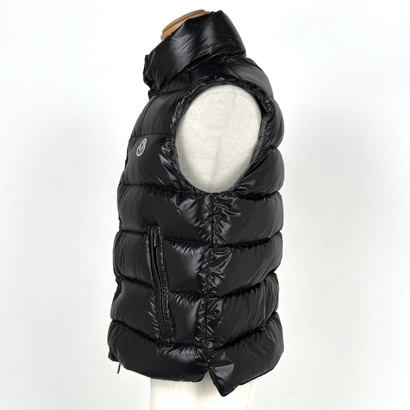Moncler Tib Gilet Down Vest Double Zip Black