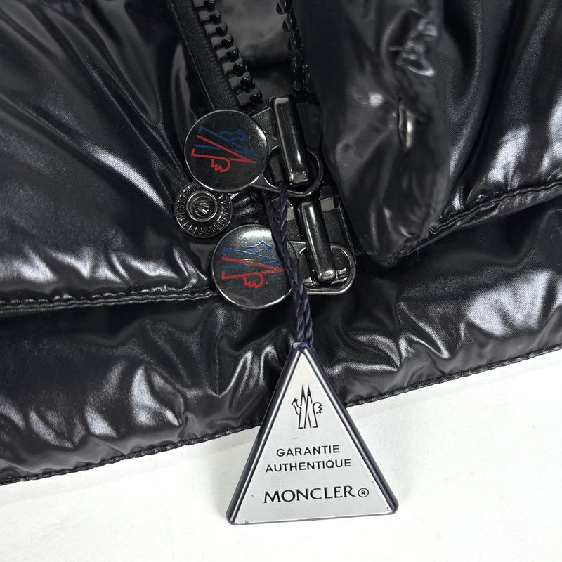 Moncler Tib Gilet Down Vest Double Zip Black