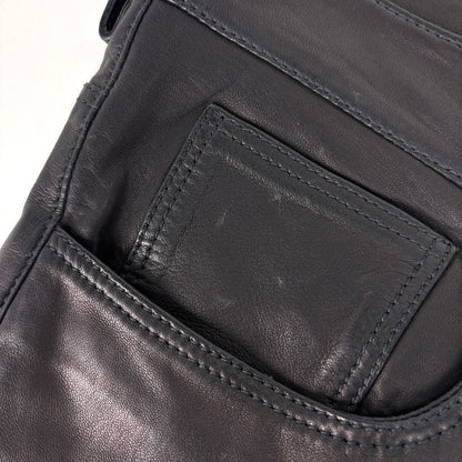 Prada Leather Pants Sheep Black