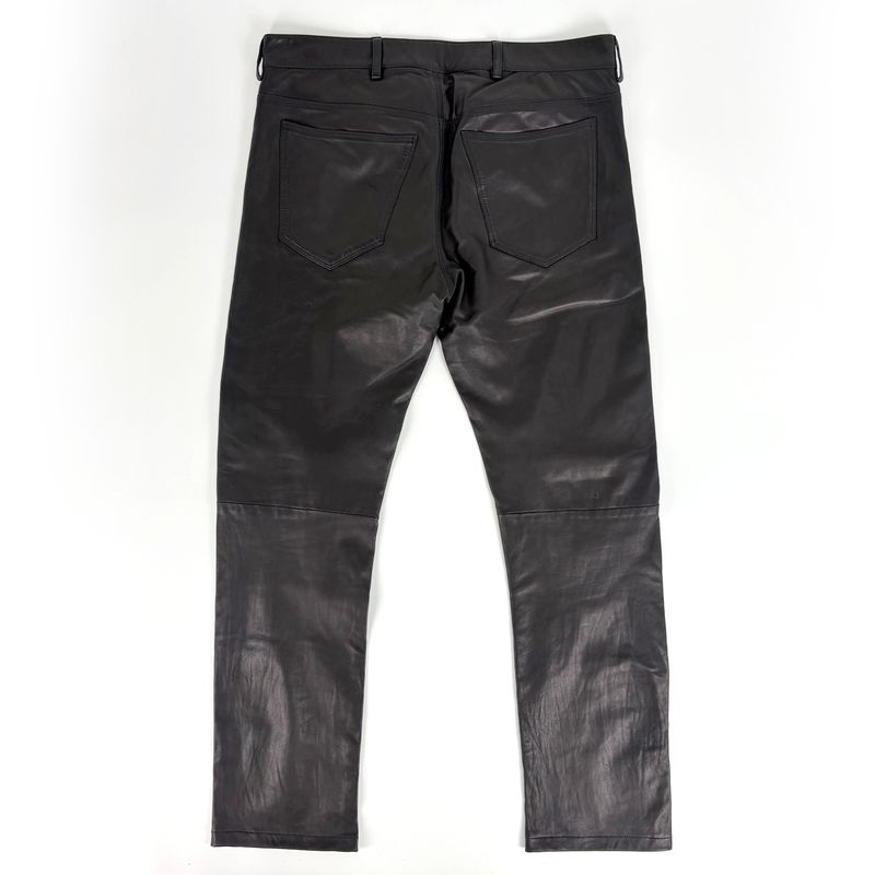 Prada Leather Pants Sheep Black