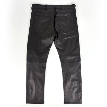 Prada Leather Pants Sheep Black