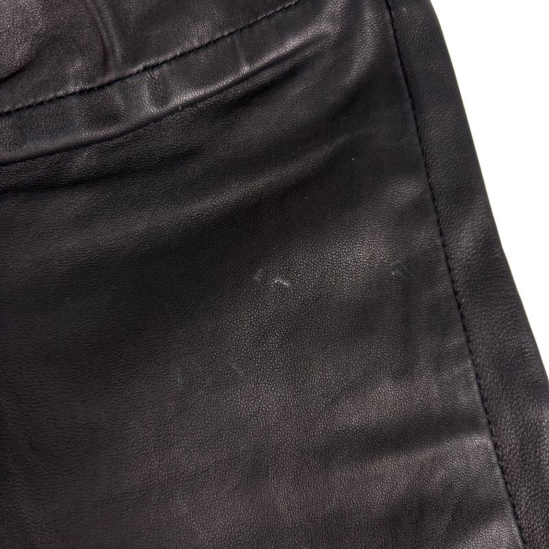 Prada Leather Pants Sheep Black