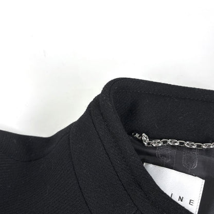 Celine Coat Long Hair Black