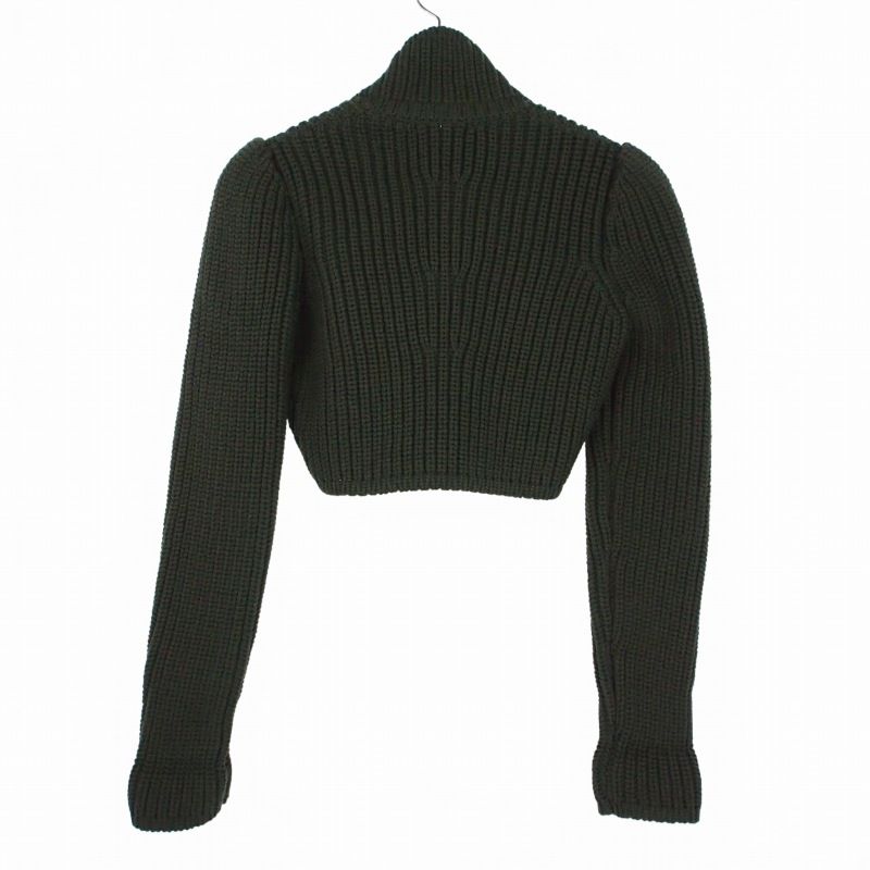 Loewe Cropped Jacke Technical Knit Chunky Sweater Short Length Long Sleeve M