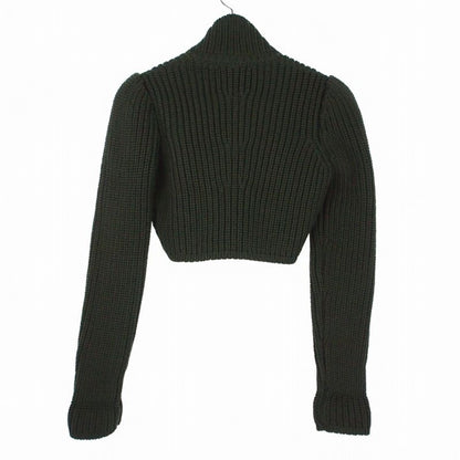 Loewe Cropped Jacke Technical Knit Chunky Sweater Short Length Long Sleeve M