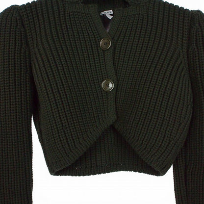 Loewe Cropped Jacke Technical Knit Chunky Sweater Short Length Long Sleeve M