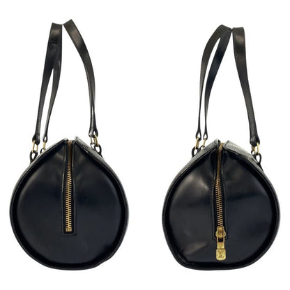 Louis Vuitton Epi Souflo Black Gold Leather Handbag