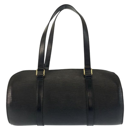 Louis Vuitton Epi Souflo Black Gold Leather Handbag