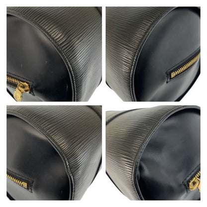 Louis Vuitton Epi Souflo Black Gold Leather Handbag
