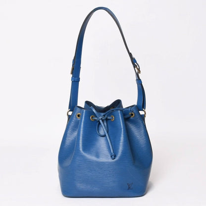 Louis Vuitton Epi Petit Noe Bag Blue Gold