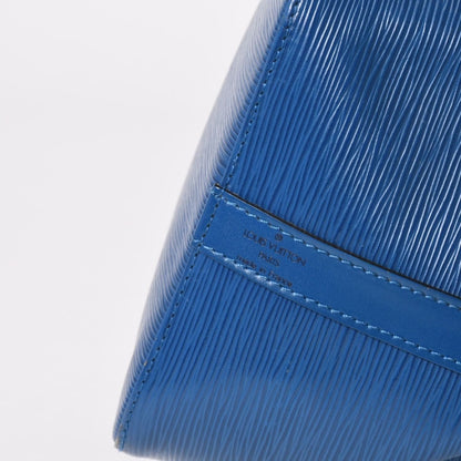 Louis Vuitton Epi Petit Noe Bag Blue Gold — view 7