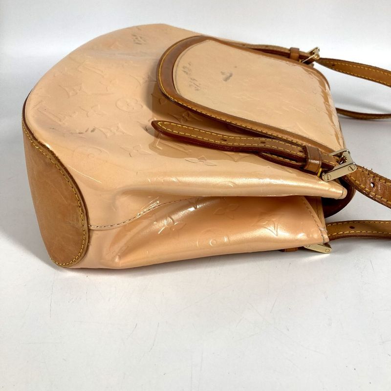Louis Vuitton Shoulder Bag Biscayne Bay GM Monogram Vernis Canvas Marshmallow