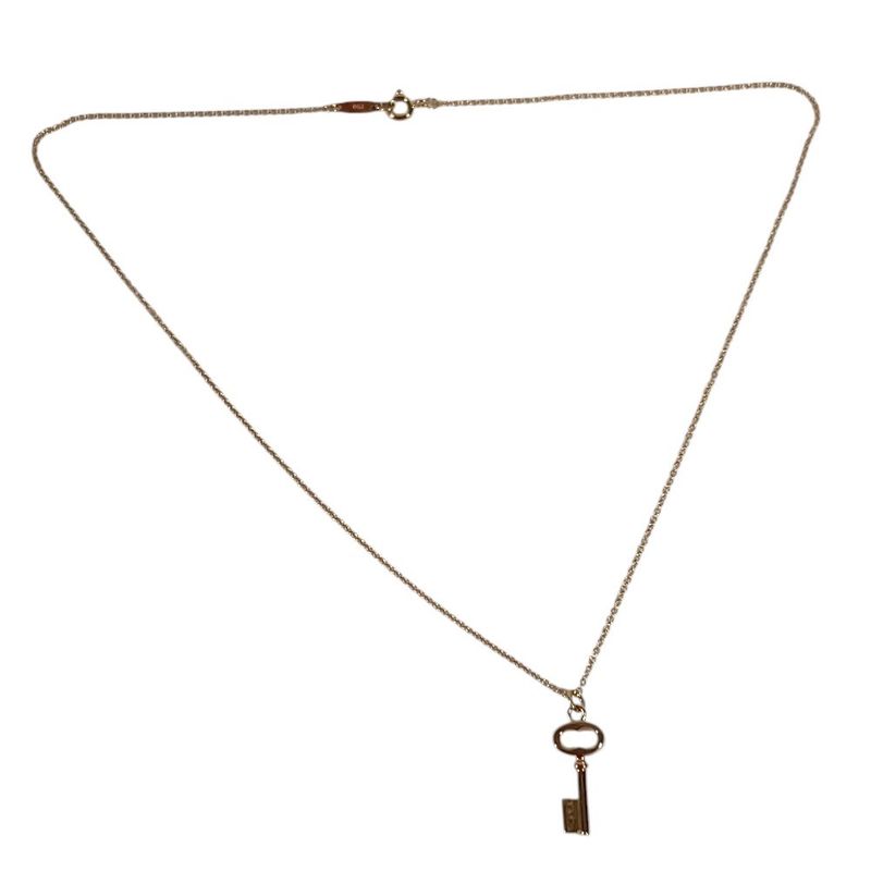 Tiffany & Co Necklace Oval Key Key Pink Gold